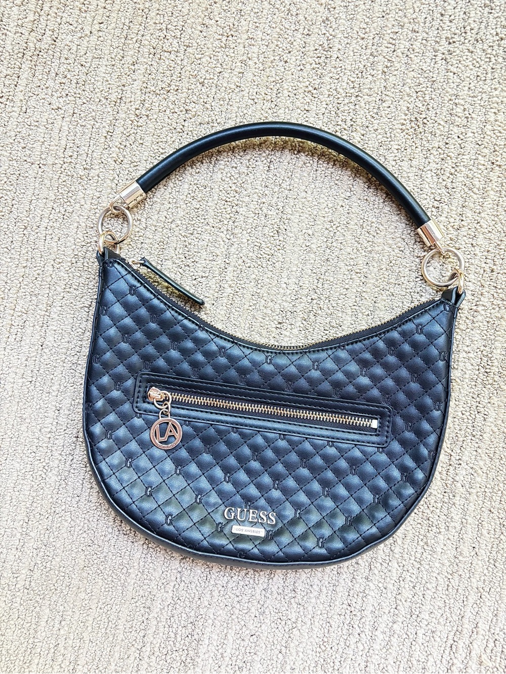 guess — monica mini top zip hobo bag